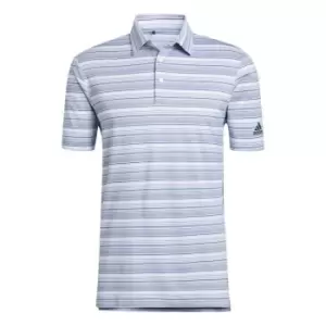 Image of adidas Heather Snap Polo Shirt Mens - Blue