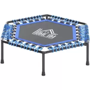 Image of HOMCOM Hexagon Trampoline Indoor Outdoor Metal Bouncer Jumper Home - Blue - Blue