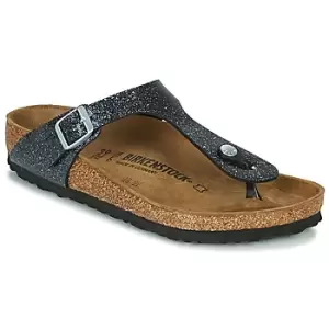 Image of Birkenstock GIZEH womens Flip flops / Sandals (Shoes) in Black,4.5,2.5