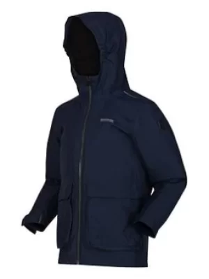 Image of Boys, Regatta Regatta Kids Salman Waterproof Insulated Jacket, Navy, Size 5-6 Years