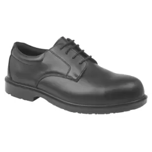 Image of Grafters Mens Uniform Fully Composite Non-Metal Safety Brogues (3 UK) (Black)