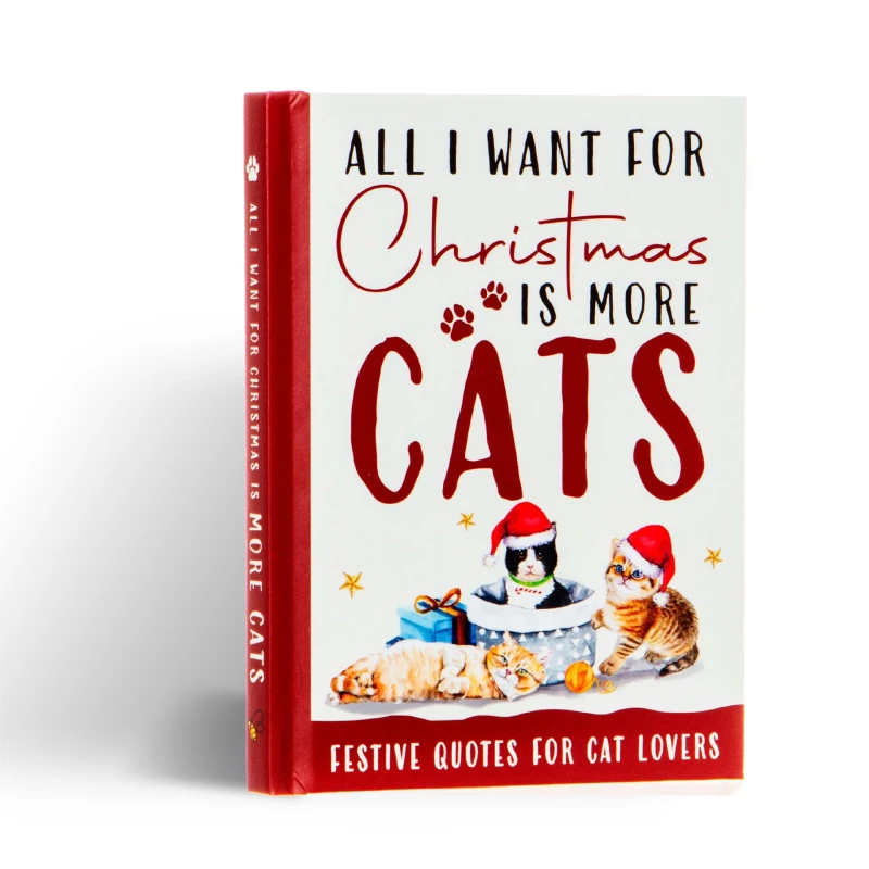 Image of Boxer Gifts All I Want For Christmas Is More Cats Book Multi unisex One size