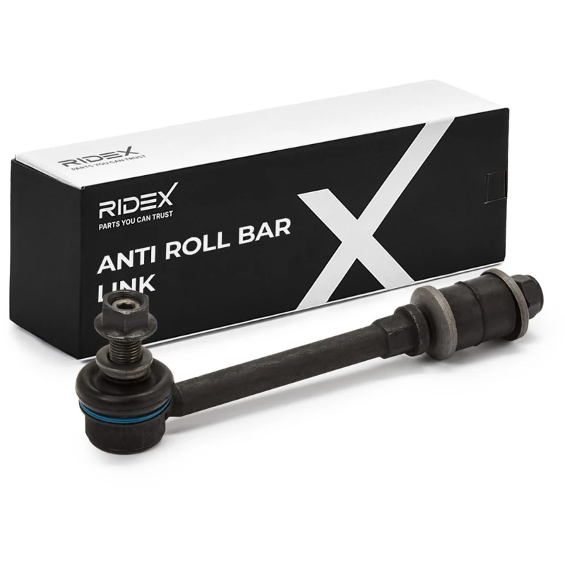 Image of RIDEX 3229S0140 Anti-roll bar link Front axle both sides Steel Link Stabiliser (3229)