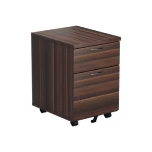 Image of Jemini Walnut 2 Drawer Mobile Pedestal KF78942