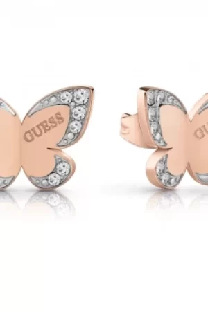 Image of Ladies Guess Jewellery Love Butterfly Earrings UBE78012