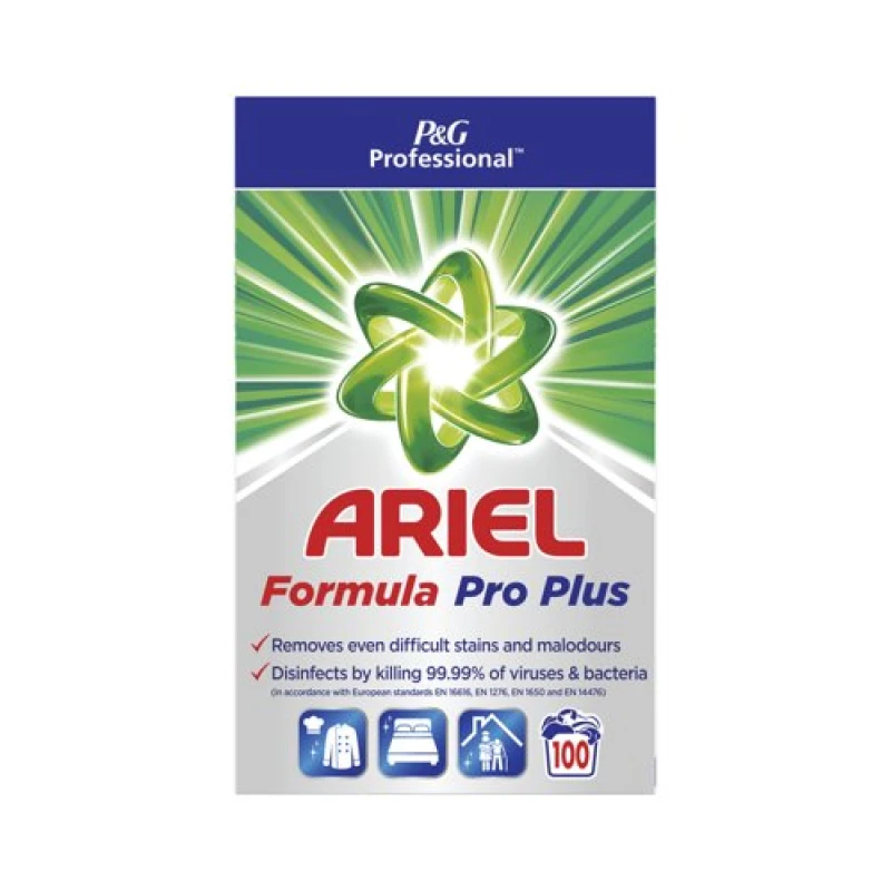 Image of Ariel Professional Formula Pro+ Powder Detergent Antibacterial 100 Washes 6.5kg