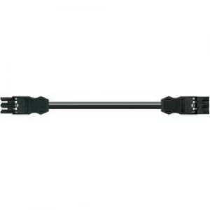 Image of Mains cable Mains socket Mains plugTotal number of pins 5 PEBlackWAGO