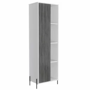 Image of Dallas Two Tone Narrow Storage Unit with Door, White