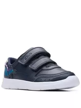 Image of Clarks Toddler Ath Steggy Trainer, Navy, Size 9 Younger