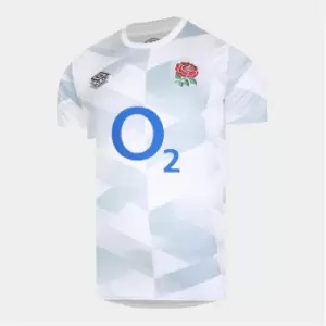 Image of Umbro England Rugby Warm Up Top Junior - White