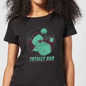 Image of Totally Rad Christmas Womens T-Shirt - Black - 5XL