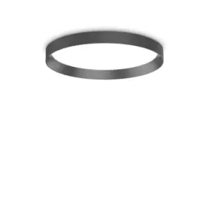 Image of FLY 45cm Integrated LED Semi Flush Light Black, 4000K, IP40