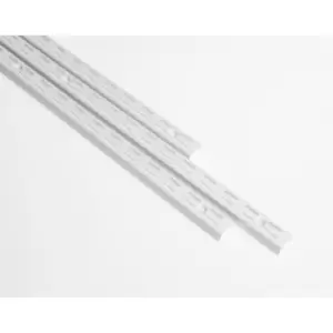 Image of Anti-bacterial Twin Slot Shelving Kit - 1219mm White Twinslot and 320mm Brackets - White