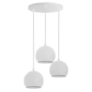 Image of Marion Cluster Pendant Ceiling Light White 35cm