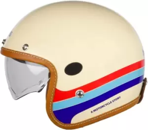 Image of Helstons Mora Carbon Jet Helmet, beige, Size S, beige, Size S