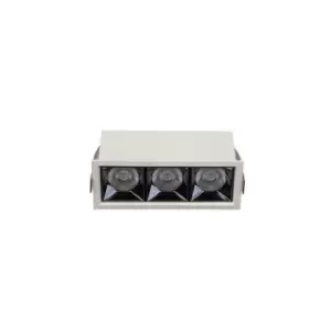 Image of Alfata Grille Tripple Recessed Downlight 9W 3000K White