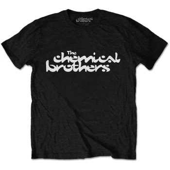 Image of The Chemical Brothers - Logo Unisex Medium T-Shirt - Black