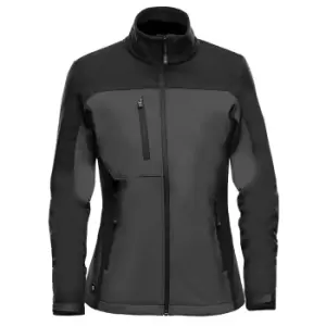 Image of Stormtech Womens/Ladies Cascades Soft Shell Jacket (S) (Dolphin/Black)