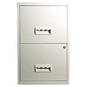 Image of Pierre Henry Filing Cabinet 2 drawer Maxi White 400 x 400 x 660 mm Steel