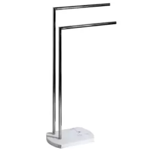 Image of Showerdrape Octavia Towel Stand - White