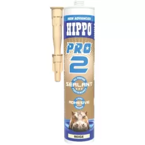 Image of Hippo PRO2 Adhesive & Sealant 290ml Cartridge - Beige