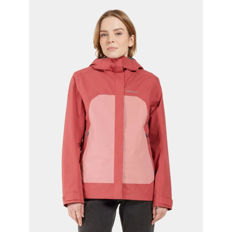 Image of Womens hooded jacket Didriksons Grit 3 Rose Female 36