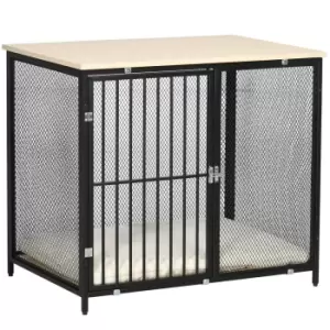 Image of PawHut Dog Crate Furniture w/ Soft Cushion for Indoor Use Small Medium Dogs