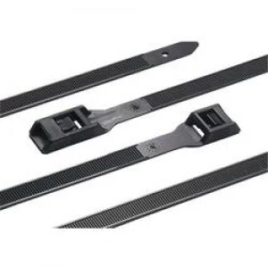 Image of Cable tie 350 mm Black Heavy duty UV proof Heat resistant Releasable