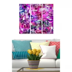 Image of MDF2812607 Multicolor Decorative MDF Painting (3 Pieces)