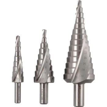 Image of Sherwood - 4-30MM Sheet Metal Step Drills HSS (Set-3)