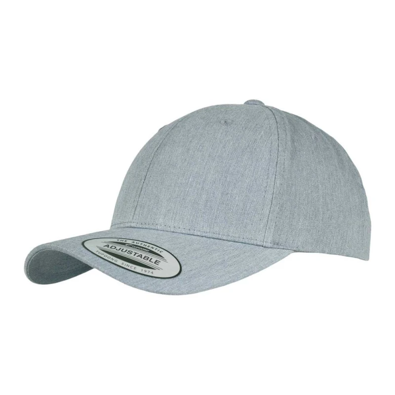Image of Flexfit Mens Classic Curved Snapback Baseball Cap in Grey Grey Male One Size