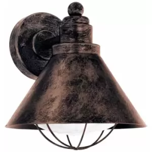 Image of IP44 Outdoor Wall Light Antique Copper Shade Porch Lamp 1 x 40W E27 Bulb