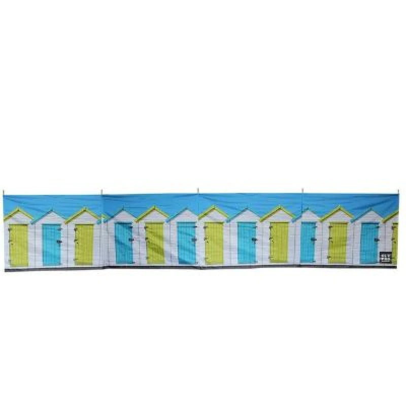 Image of Olpro Beach Huts 5 Pole Windbreak With Wooden Poles Multicolor Unisex