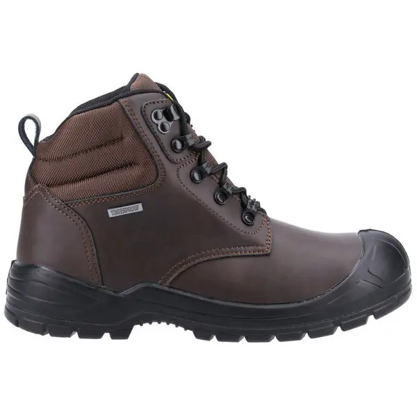 Image of Amblers Safety Mens 241 S3 WR SRC Lace Up Safety Boots UK Size 12 (EU 47) BROWN AMB331-BROWN-12