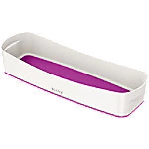 Image of Leitz Organiser Tray WOW 52581062 White, Purple Plastic 30.7 x 10.5 x 5.5cm 1