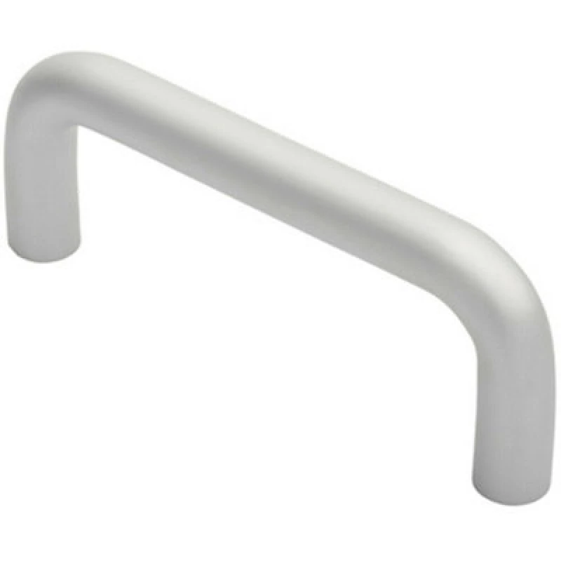 Image of Loops Rounded D Shaped Bar Handle 150mm x 19mm Diameter Satin Anodised Aluminium Multi