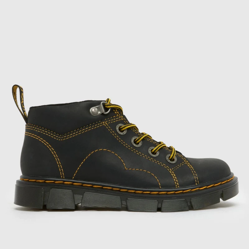 Image of Dr. Martens Black Raffe Church Boys Junior Boots Black UK 10 (EU 28)