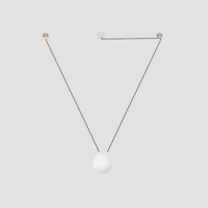 Image of Mine white pendant light 1 bulb