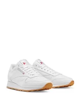 Image of Reebok Mens Classic Leather Lace Up Sneakers
