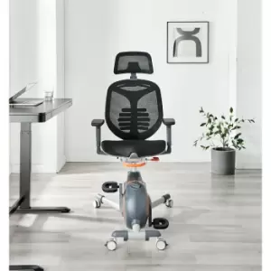Image of Furniture Box Anneka Office Under Desk Exercise Bike Chair in Grey