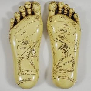 Image of Pair of Reflexology Feet Sculpture H22.5cm