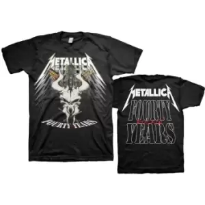 Image of Metallica - 40th Anniversary Forty Years Unisex XX-Large T-Shirt - Black