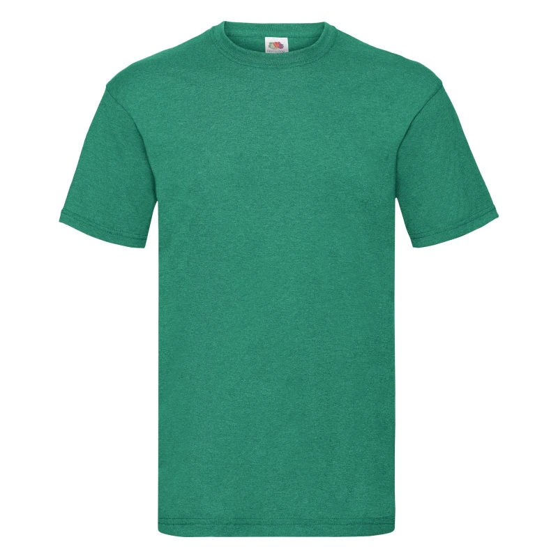 Image of Fruit Of The Loom Fruit of the Loom Men Valueweight Short Sleeve T-Shirt in Green Size: Small Green S Male 5057819184440