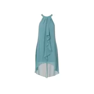 Image of Adrianna Papell Chiffon and Jersey Dress - Blue