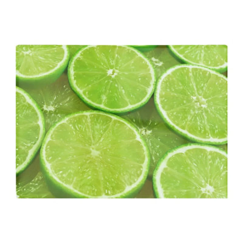 Image of Warren Reed Designer Fresh Limes Glass Chopping Board