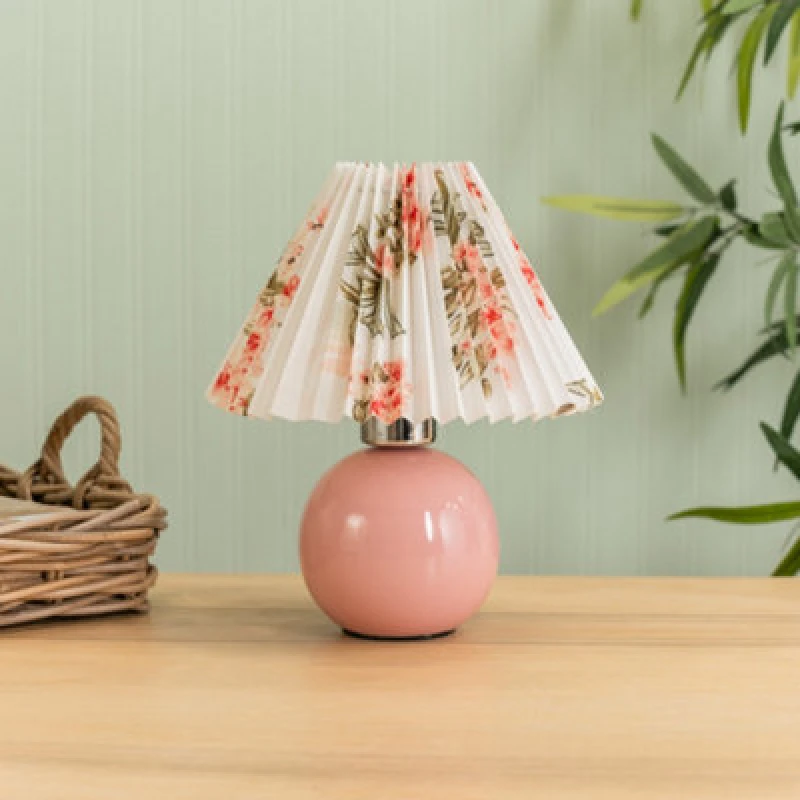 Image of ValueLights Bloom Rechargeable LED Portable Table Lamp Bright Pink
