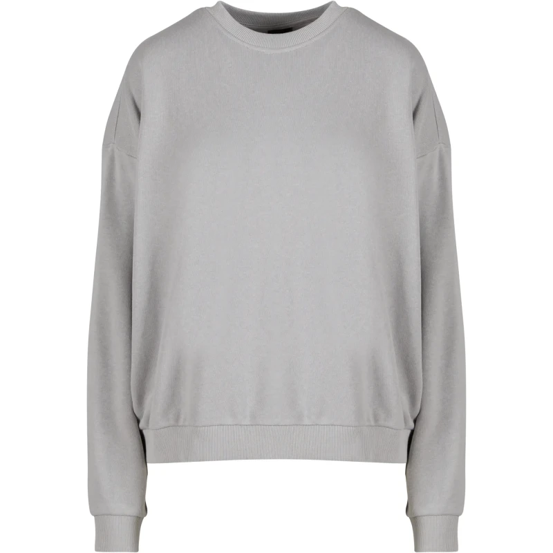 Image of Urban Classics Oversized round neck jumper For Her Urban Classics Light Terry Gris Female XS