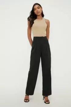 Image of Pleat Front Straight Leg Trouser