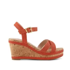 Image of Dune London Kelisa Wedge Heels - Orange
