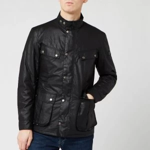 Image of Barbour International Mens Duke Wax Jacket - Black - XXL